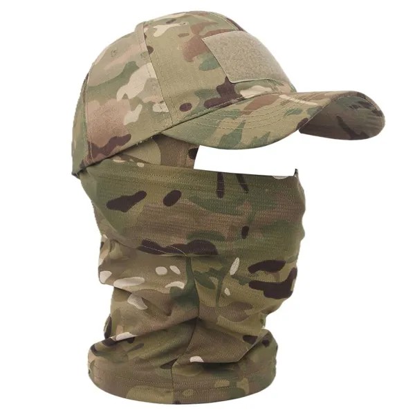 Тактический камуфляж Маска Шляпа Бейсболка Шапочка Beanies Военная армия Skullies Унисекс Хип-хоп Вязаная шапочка Эластичная наружная шапочка