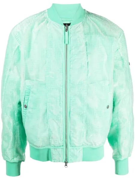 Stone Island Shadow Project бомбер с сетчатой вставкой, зеленый