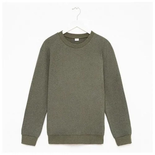 Свитшот мужской : Casual collection MAN цвет хаки меланж, размер 56