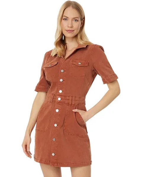 Платье Paige Mayslie Denim, цвет Vintage Burnt Terracotta