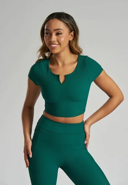 Базовая футболка ACTIVE CAP SLEEVE CROP South Beach, цвет green