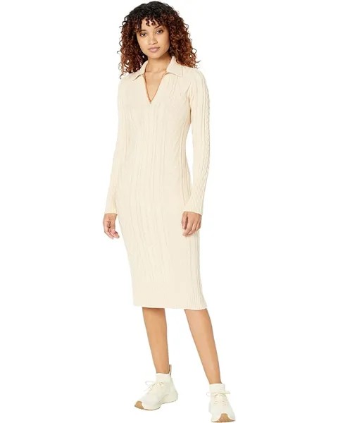 Платье MONROW Polo Sweaterdress, белый