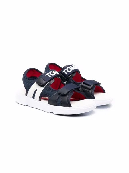 Tommy Hilfiger Junior сандалии на липучках с логотипом