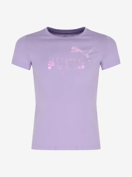 Футболка для девочек PUMA Ess+ Nova Shine Logo, Фиолетовый