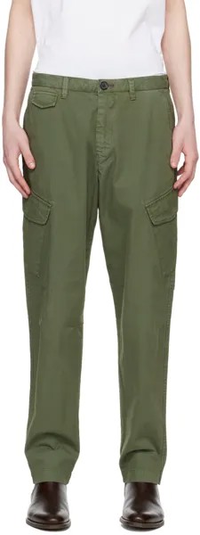 Зеленые брюки-карго с карманами и клапанами Ps By Paul Smith