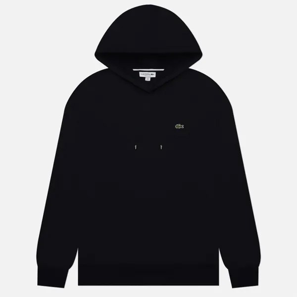 Мужской лонгслив Lacoste Cotton Jersey Hoodie чёрный, Размер S