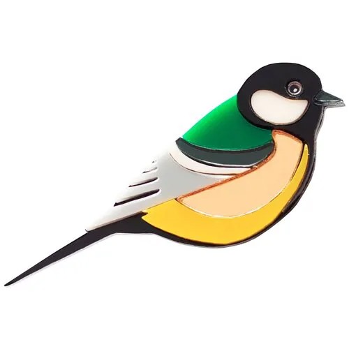 Брошь Синичка / Titmouse, brooch