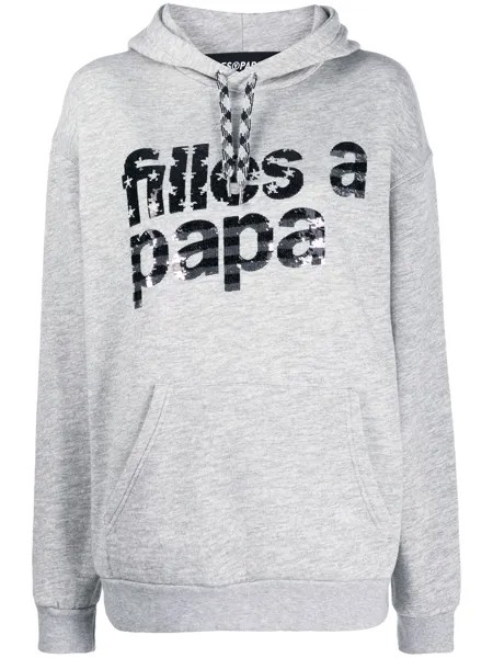 Filles A Papa худи с логотипом