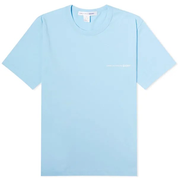 Футболка Comme Des Garçons Shirt Chest Logo T-Shirt, синий