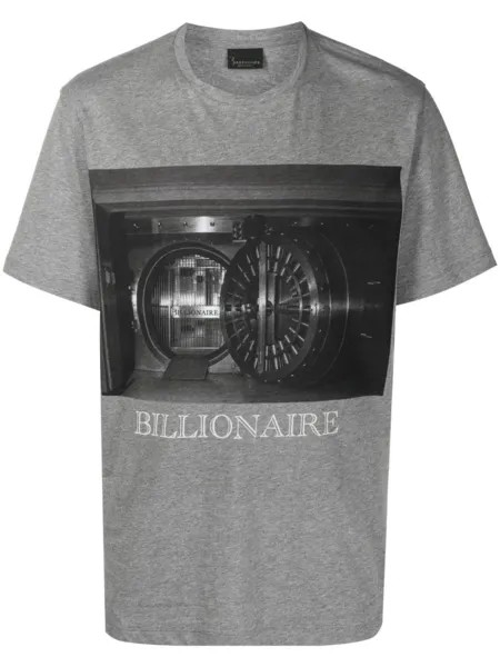 Billionaire футболка с графичным принтом, серый