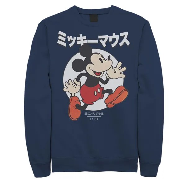 Мужской свитшот с винтажным логотипом Disney Mickey Mouse Kanji 1928