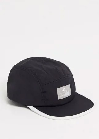 Черная пятипанельная кепка с логотипом Jack & Jones-Черный цвет