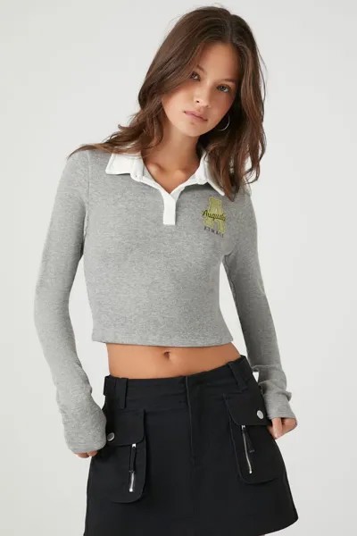 Рубашка для регби с графическим рисунком Augusta Forever 21, серый