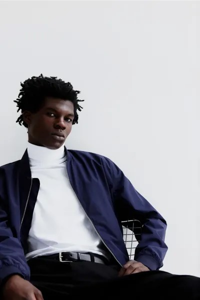 Пилотная куртка H&M, синий