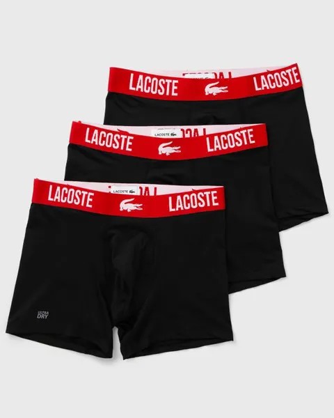 Трусы Lacoste 3-Pack Trunks, цвет black/red