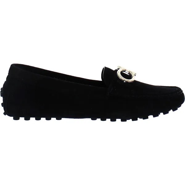 Женские замшевые слипоны Berra Salvatore Ferragamo, цвет Nero Suede