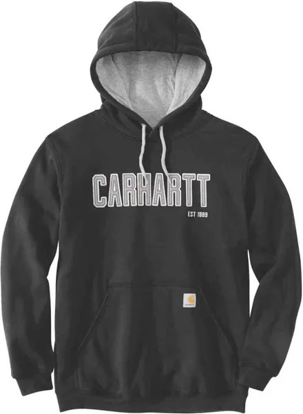 Толстовка с графичным логотипом из фетра Carhartt, черный