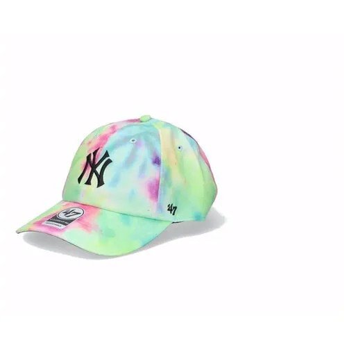 Бейсболка 47BRAND Tie Dye Clean Up MF New York Yankees (разноцветная) B-TDCMF17PTW-WH