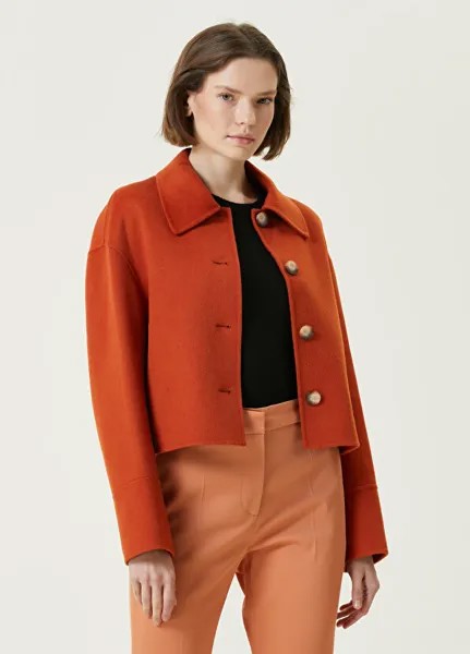 Оранжевая шерстяная куртка Joseph