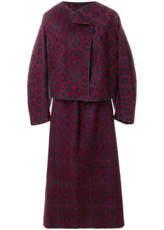 Comme Des Garçons Pre-Owned костюм с юбкой с вышивкой