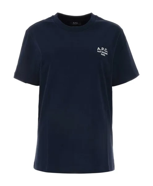 Хлопковая футболка Midnight's A.P.C., синий