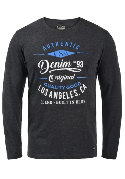 Лонгслив BLEND Langarmshirt, серый