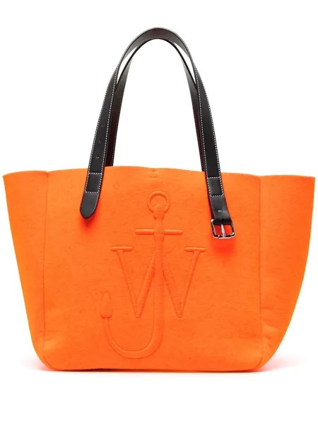 JW Anderson Belt embroidered-logo tote bag