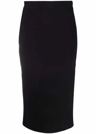Alexander McQueen юбка миди с вышивкой