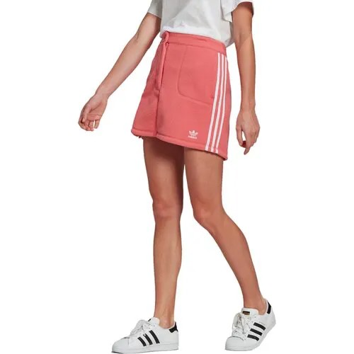 Юбка adidas, мини, размер 36, розовый