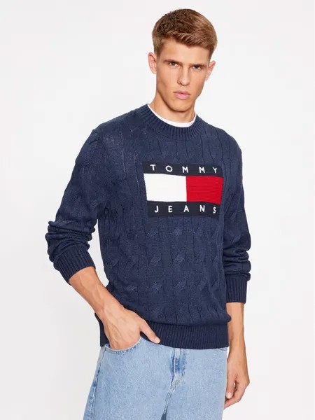 Пуловер свободного кроя Tommy Jeans, синий