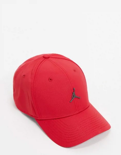 Красная кепка с металлическим логотипом-баскетболистом Nike Jordan-Красный