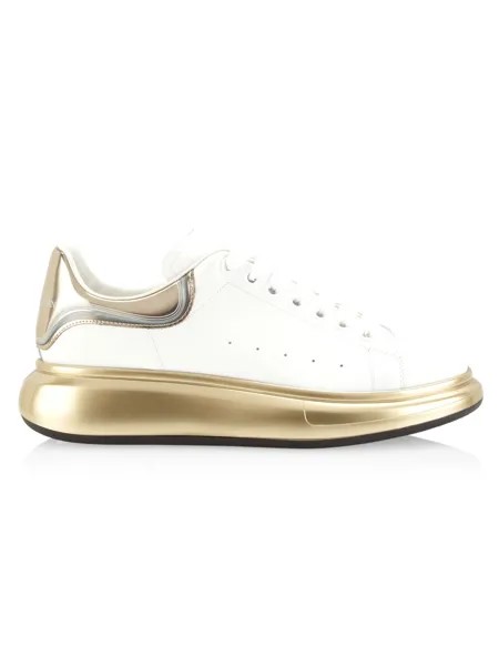 Кожаные низкие кеды Alexander McQueen, белый