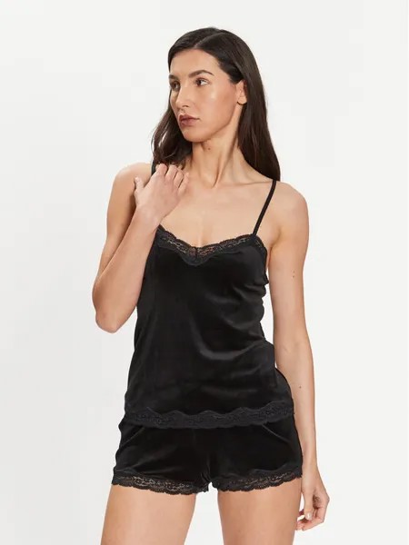 Пижамная футболка базового кроя Hunkemöller, черный