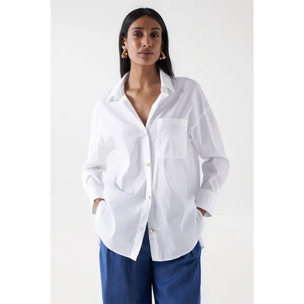 Рубашка с длинным рукавом Salsa Jeans Oversized, белый
