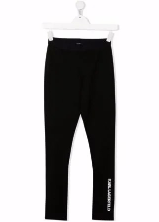 Karl Lagerfeld Kids легинсы с логотипом