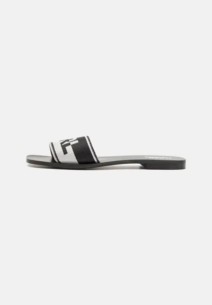 Тапочки Skoot Solaire Speculogo Slide KARL LAGERFELD, цвет black/white