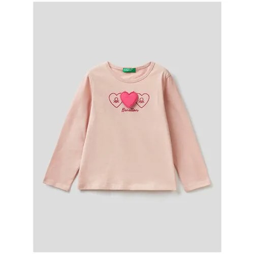 Лонгслив United Colors of Benetton для девочек 22A-3ATNG105X-05R-XX