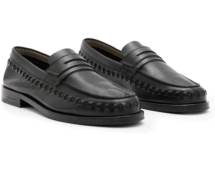 Оксфорды AllSaints Sammy Leather Loafer, черный