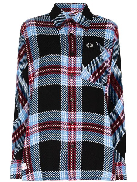 Charles Jeffrey Loverboy x Fred Perry tartan-check shirt
