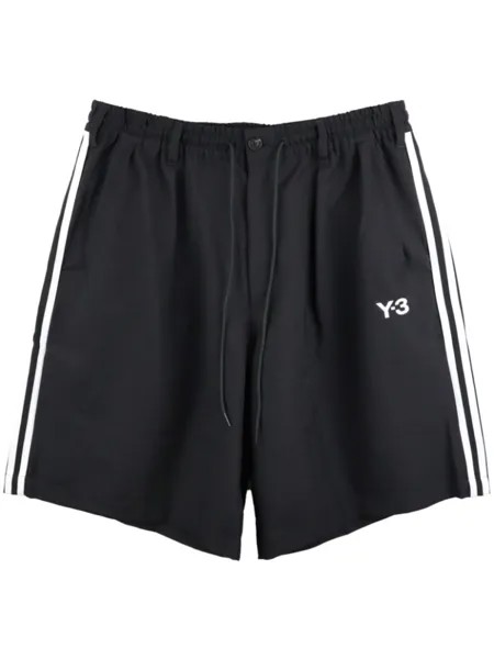 Y-3 спортивные шорты с логотипом, черный