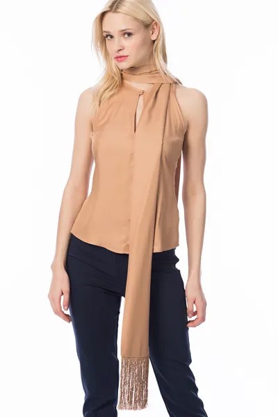 Женская блузка телесного цвета 6KAK34316DW Koton, розовый