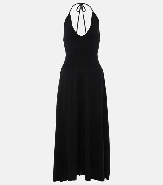 Платье миди Norma из смеси хлопка и кашемира Extreme Cashmere, черный