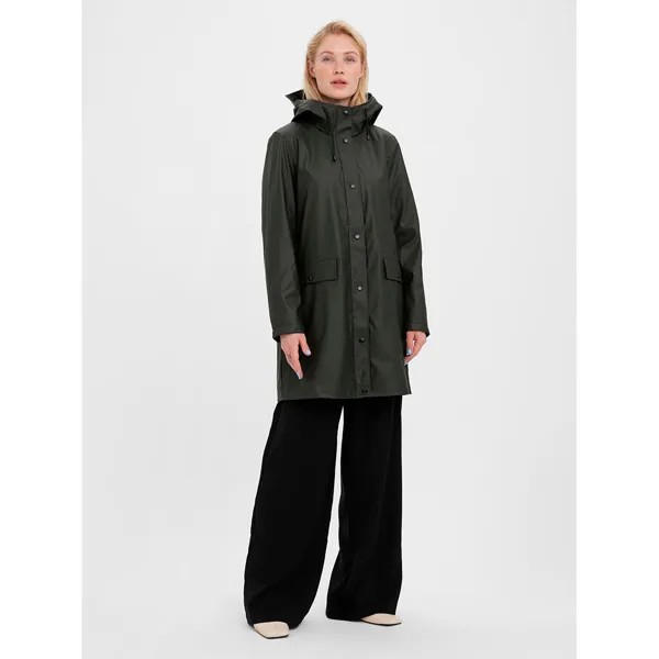 Пальто Vero Moda Asta 3/4 Teddyed, зеленый