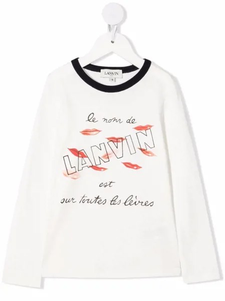 LANVIN Enfant топ с логотипом