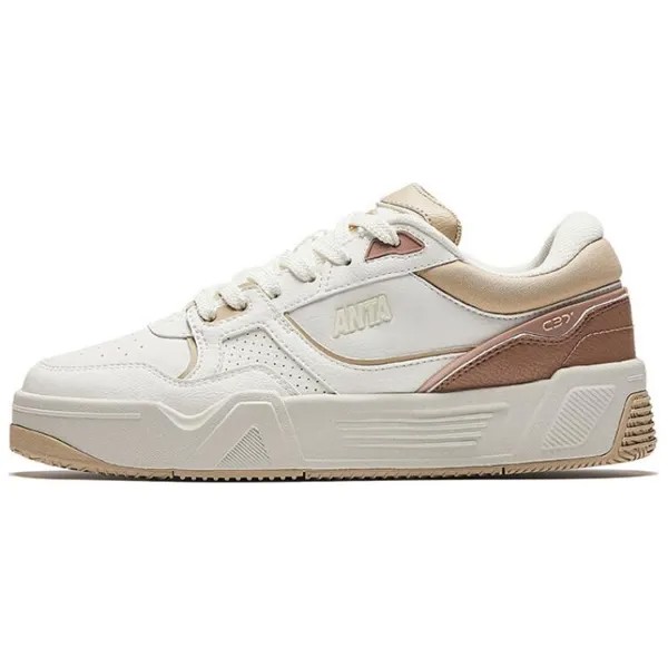 Кроссовки ANTA Skateboarding Shoes Women's Low-top Light Khaki, хаки