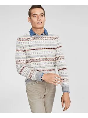 CLUBROOM Мужской роскошный серый вязаный пуловер с узором Fair Isle свитер XXL