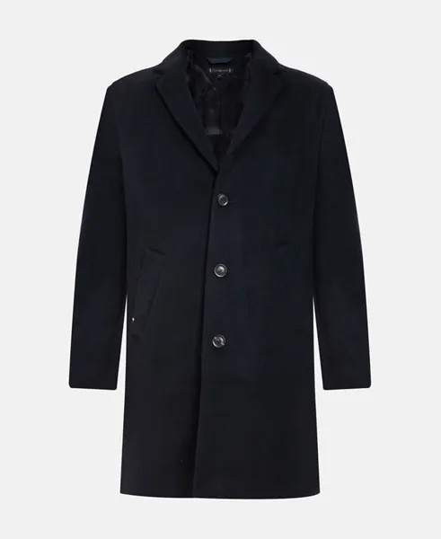 Шерстяное пальто Tommy Hilfiger, цвет Slate Blue