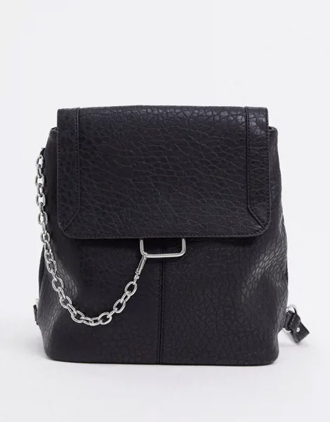 Черный рюкзак с цепочкой ASOS DESIGN-Черный цвет