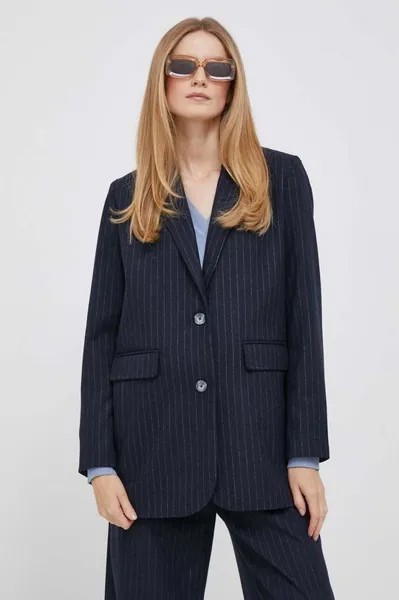 Куртка из смесовой шерсти Pepe Jeans, темно-синий