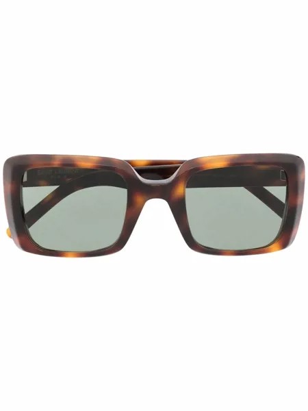 Saint Laurent Eyewear солнцезащитные очки SL 497 в прямоугольной оправе